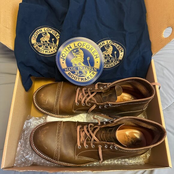 John Lofgren COMBAT BOOTS / HORWEEN LEATHER CXL DARK OLIVE - Picture 2 of 8